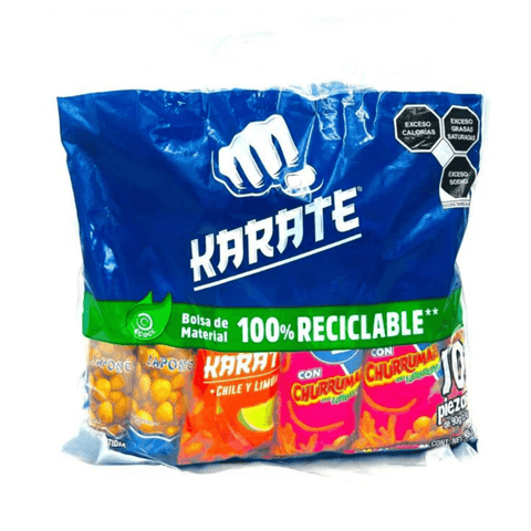 Sabritas cacahuates Karate Pack Bolsa 4/10pzs - Santo dulce