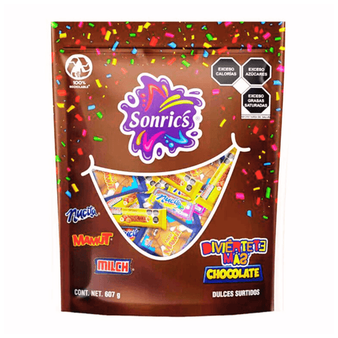 Sonrics piñatero Diviertete + Chocolate 8/607g - Santo dulce