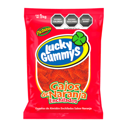 Cuanda goma Lucky Gummy Gajos Naranja enchilados 1kg - Santo dulce