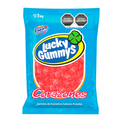 Cuanda goma Lucky Gummys Corazón 1kg - Santo dulce