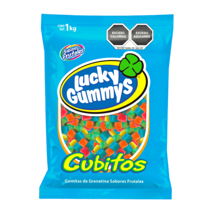 Cuanda goma Lucky Gummys Cubitos 1kg - Santo dulce