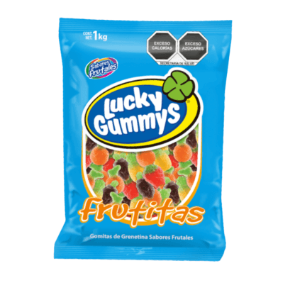 Cuanda goma Lucky Gummys Frutitas 1kg - Santo dulce