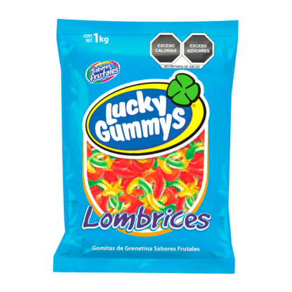Cuanda goma Lucky Gummys Lombrices 1kg - Santo dulce